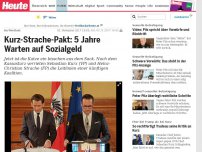 Bild zum Artikel: Im Wortlaut: Kurz-Strache-Pakt: 5 Jahre Warten auf Sozialgeld