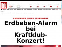 Bild zum Artikel: Anwohner rufen Feuerwehr - Erdbeben-Alarm bei Kraftklub-Konzert!