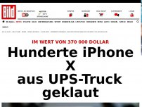 Bild zum Artikel: Wert: 370 000 Dollar - Hunderte Iphone X aus UPS-Truck geklaut