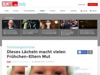 Bild zum Artikel: Schicksalsgeschichte: Dieses Lächeln macht vielen Frühchen-Eltern Mut