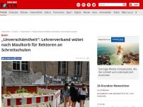 Bild zum Artikel: Berlin - „Unverschämtheit“: Lehrerverband wütet nach Maulkorb für Rektoren an Schrottschulen