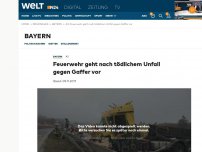 Bild zum Artikel: Feuerwehr geht nach tödlichem Unfall gegen Gaffer vor