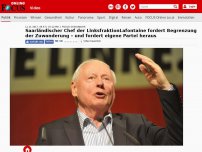 Bild zum Artikel: Saarländischer Chef der Linksfraktion - Lafontaine fordert Begrenzung der Zuwanderung – und fordert eigene Partei heraus