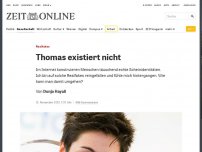 Bild zum Artikel: Realfakes: Thomas existiert nicht
