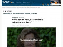 Bild zum Artikel: Grüne spricht über „diesen rechten, schwulen Jens Spahn“