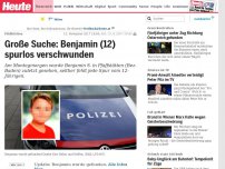 Bild zum Artikel: Pfaffstätten: Große Suche: Benjamin (12) spurlos verschwunden