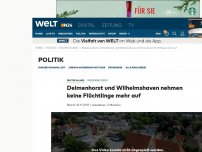 Bild zum Artikel: Delmenhorst und Wilhelmshaven nehmen keine Flüchtlinge mehr auf