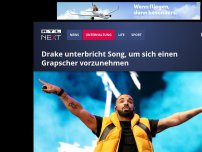Bild zum Artikel: Drake unterbricht Song, um sich einen Grapscher vorzunehmen