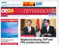 Bild zum Artikel: Mindestsicherung: ÖVP und FPÖ erzielen Druchbruch