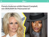 Bild zum Artikel: Pamela Anderson erklärt Naomi Campbell, wie GRAUSAM ihr Pelzmantel ist!