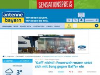 Bild zum Artikel: 'Gaff' nicht!': Feuerwehrmann setzt sich mit Song gegen Gaffer ein