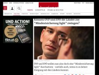 Bild zum Artikel: Können ÖVP und FPÖ die Länder zur 'Mindestsicherung light' zwingen?