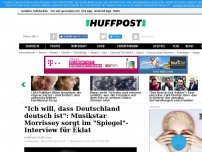 Bild zum Artikel: 'Ich will, dass Deutschland deutsch ist': Musikstar Morrissey sorgt im 'Spiegel'-Interview für Eklat