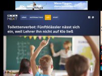 Bild zum Artikel: Toilettenverbot vom Lehrer: Fünftklässler nässt sich ein