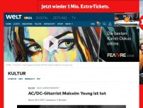 Bild zum Artikel: AC/DC-Gitarrist Malcolm Young ist tot