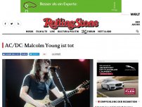 Bild zum Artikel: AC/DC: Malcolm Young ist tot