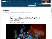 Bild zum Artikel: Spanien erlebt „koordinierten Angriff auf unsere Küsten“