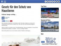 Bild zum Artikel: Gesetz für den Schutz von Haustieren