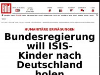 Bild zum Artikel: Humanitäre Erwägungen - Regierung will ISIS-Kinder nach Deutschland holen