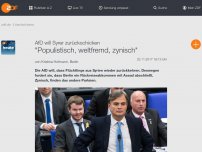 Bild zum Artikel: 'Populistisch, weltfremd, zynisch'