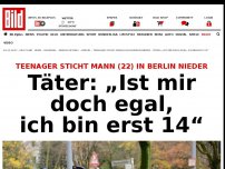 Bild zum Artikel: Junge sticht Mann nieder - „Ist ist mir doch egal, hat er verdient“