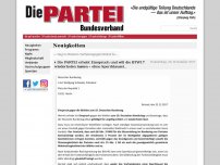 Bild zum Artikel: Die PARTEI erhebt Einspruch und will die BTW17 wiederholen lassen – ohne Sperrklausel…