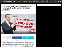 Bild zum Artikel: Erstmals seit Jahrzehnten: SPÖ erkämpft mehr Lohn für einen Arbeiter