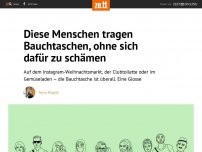 Bild zum Artikel: Diese Menschen tragen Bauchtaschen, ohne sich dafür zu schämen