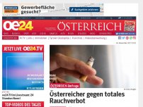 Bild zum Artikel: Österreicher gegen totales Rauchverbot