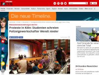 Bild zum Artikel: Diskussionveranstaltung an der Uni - Proteste in Köln: Studenten schreien Polizeigewerkschafter Wendt nieder