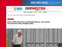 Bild zum Artikel: Rentner (85) will sich nur kurz an Bushaltestelle ausruhen - nun soll der Demenzkranke dafür 35 Euro Bußgeld bezahlen