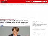 Bild zum Artikel: SPD-Gesundheits-Experte Lauterbach fordert - Preis für neue GroKo? Union soll Ende der privaten Kranken-Versicherung mittragen