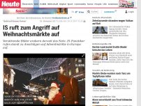 Bild zum Artikel: 'Bald auf deinen Festen': IS ruft zum Angriff auf Weihnachtsmärkte auf