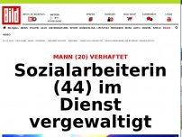 Bild zum Artikel: Mann (20) verhaftet - Sozialarbeiterin (44) im Dienst vergewaltigt