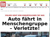 Bild zum Artikel: Kein Hinweis auf Anschlag - Auto fährt in Fußgängergruppe