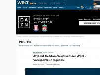 Bild zum Artikel: AfD auf tiefstem Wert seit der Wahl - Volksparteien legen zu