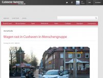 Bild zum Artikel: Wagen rast in Cuxhaven in Menschengruppe
