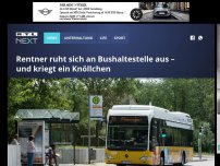 Bild zum Artikel: Rentner ruht sich an Bushaltestelle aus – und kriegt ein Knöllchen