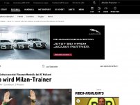 Bild zum Artikel: Milan trennt sich von Montella - Gattuso übernimmt
