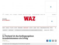 Bild zum Artikel: Zahlung: In Finnland ist das bedingungslose Grundeinkommen ein Erfolg