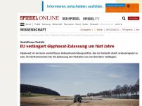 Bild zum Artikel: Umstrittenes Pestizid: EU verlängert Glyphosat-Zulassung um fünf Jahre