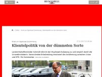 Bild zum Artikel: Klientelpolitik von der dümmsten Sorte