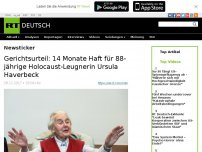 Bild zum Artikel: Gerichtsurteil: 14 Monate Haft für 88-jährige Holocaust-Leugnerin Ursula Haverbeck