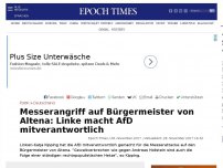 Bild zum Artikel: Messerangriff auf Bürgermeister von Altena: Linke macht AfD mitverantwortlich