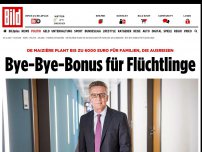 Bild zum Artikel: De Maiziere plant - Bye-Bye-Bonus für Flüchtlinge