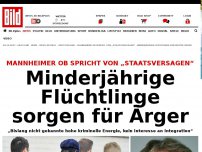 Bild zum Artikel: „Staatsversagen“ - Mannheimer OB klagt über minderjährige Flüchtlinge