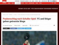 Bild zum Artikel: Paukenschlag nach Schalke-Spiel: FC und Stöger gehen getrennte Wege