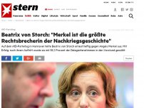 Bild zum Artikel: AfD-Parteitag: Beatrix von Storch: 'Merkel ist die größte Rechtsbrecherin der Nachkriegsgeschichte'