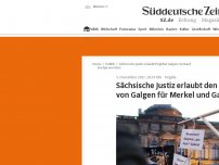 Bild zum Artikel: Sächsische Justiz erlaubt den Verkauf von Galgen für Merkel und Gabriel
