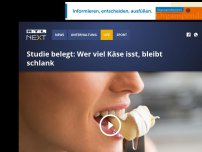 Bild zum Artikel: Wer viel Käse isst, bleibt schlank